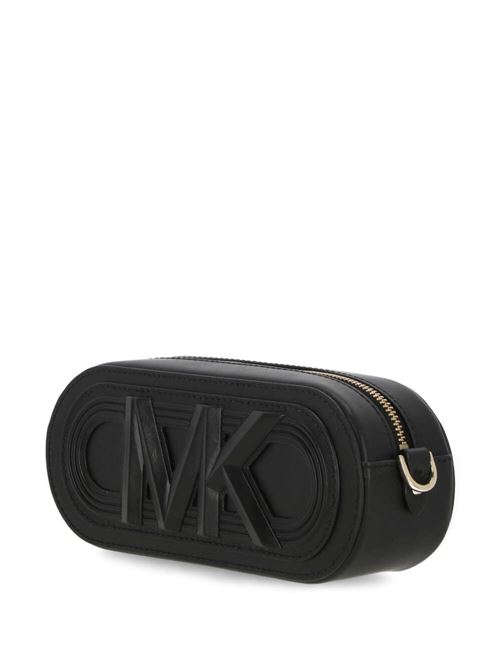 black calf leather smooth grain appliqué logo Michael Kors | 32H3G3VC6L001BLACK